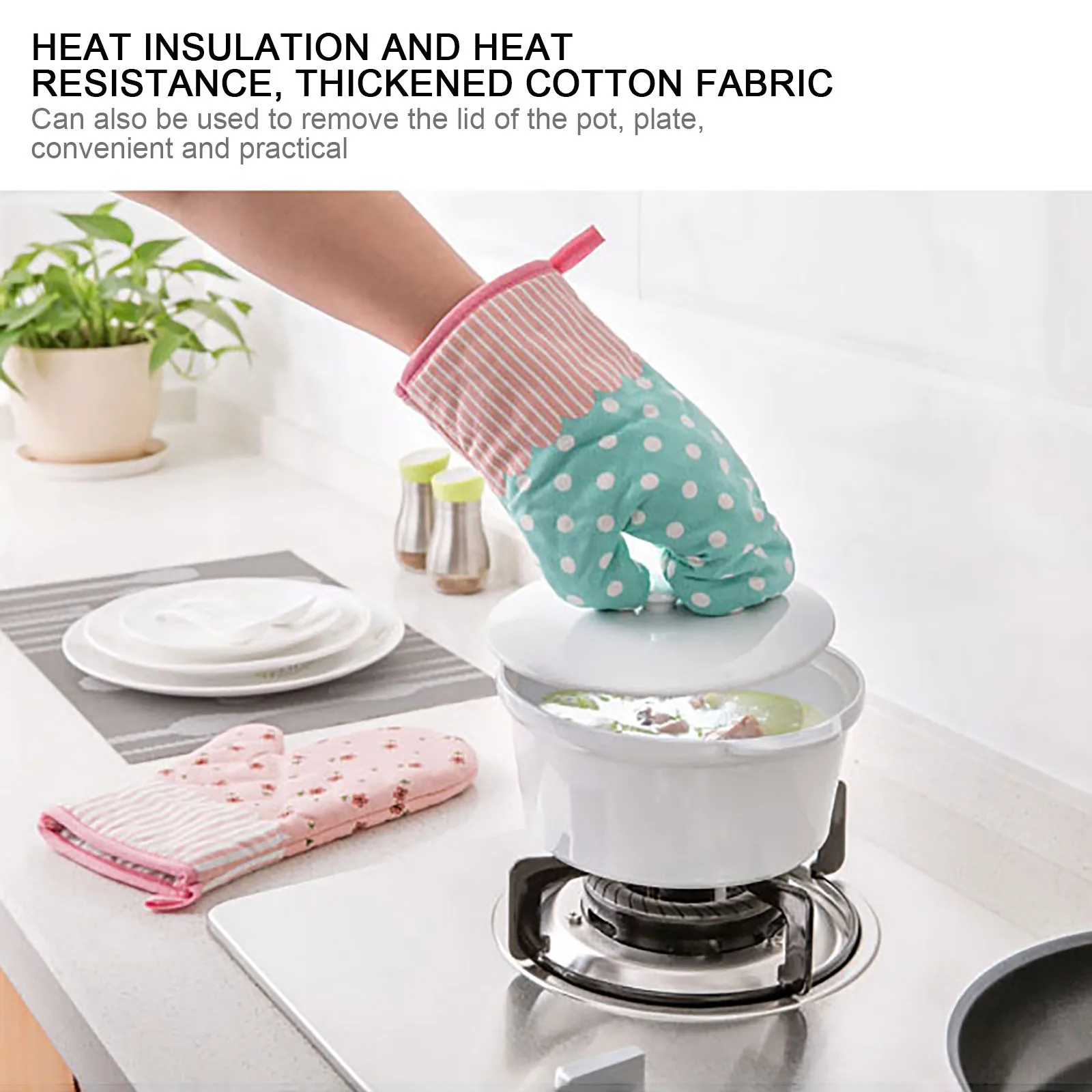 1 пара Кухня Пособия по кулинарии перчатки для микроволновой печи термостойкие