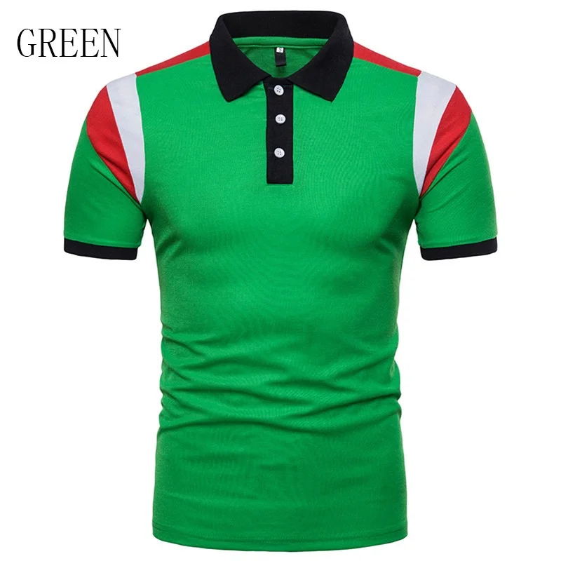 Мужская рубашка-поло ZOGAA летняя рубашка с лацканами и коротким рукавом