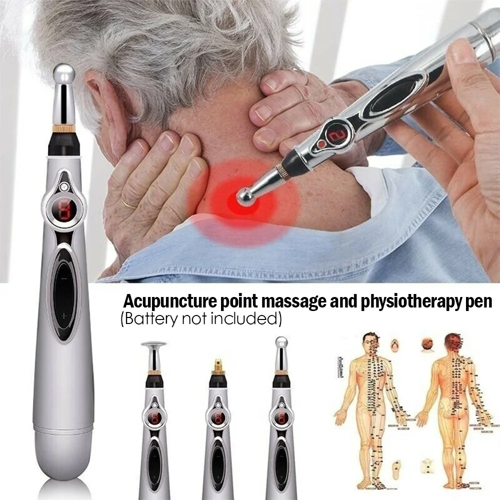 

1x Electronic Acupuncture Pen Electric Meridians Laser Therapy Heal Massage Pen Meridian Energy Pen Body Relief Pain Tools