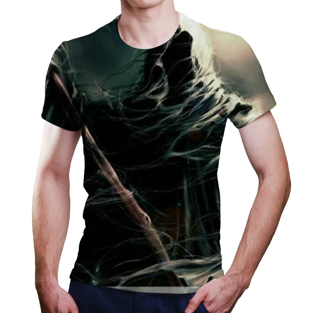 

Men's sweat-absorbent and easy-to-dry short-sleeved shirt 3DT shirt hoe sickle shirt summer new cool clothes