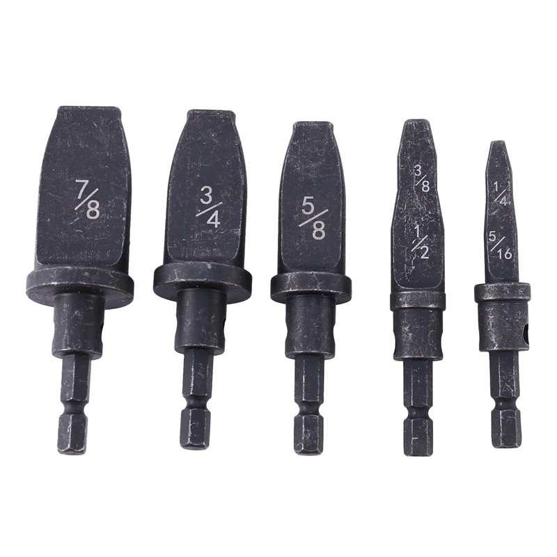 

Soft Copper Pipe Swaging Tool Drill Bit Set with Screwdriver Bits Aluminum Tube Expander
