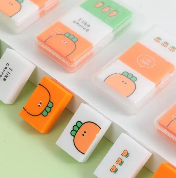 

1PC Funny Carrot Eraser Funny Rubbers Study Kids Gifts Cute Stationery(SS-880)
