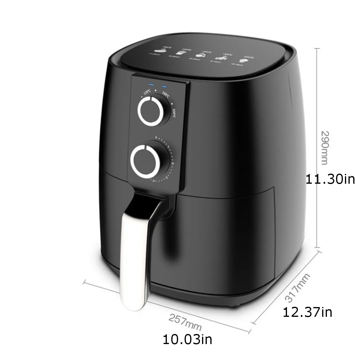 

1350W 5L/6L Health Fryer Cooker Smart Touch LCD Airfryer Pizza Oil free Air Fryer Multi function Smart Fryer for French CF16