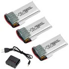 4 шт. 3,7 V 550mAh Lipo батарея с USB зарядным устройством для JXD 523 523W H43WH RC Quadcopter Drone 852040