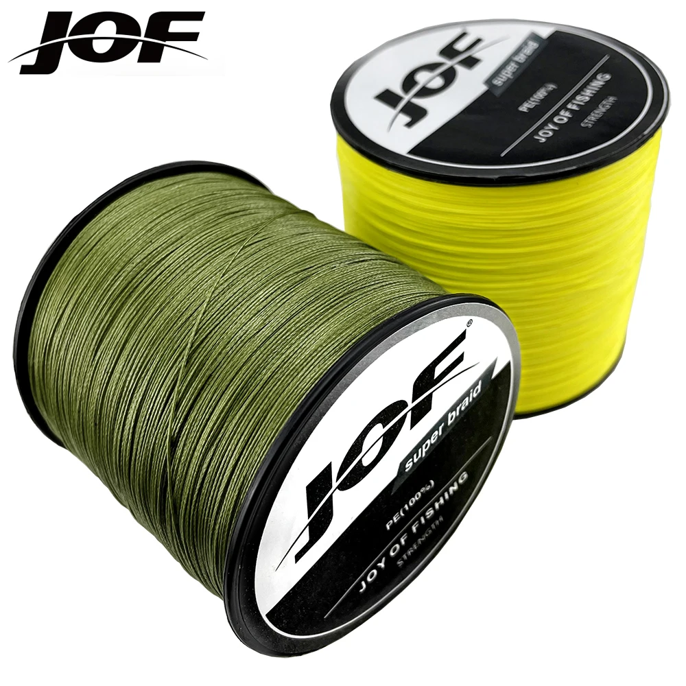 

JOF 4 Strand Japan Super Strong PE Braided Fishing Line Multifilament 1000M 500M 300M 100M Braid Thread 4 Braid 10LBS-120LBS