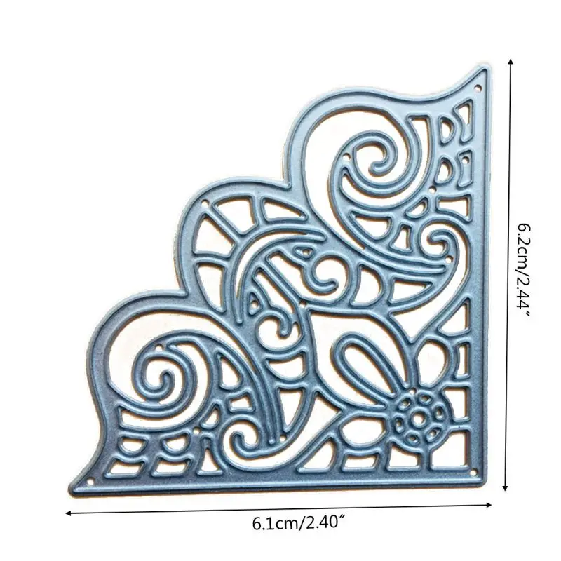 

Flower Corner Metal Cutting Dies Stencil Scrapbooking DIY Album Stamp Paper Card 95AA