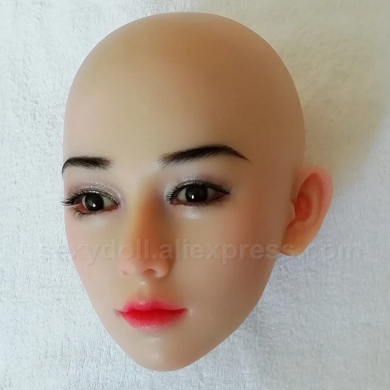 2021 NEW SILICONE SEX DOLL HEAD for 145-175cm height Japanese European real love Sex Doll For using implanted hair eyebrows | Красота и