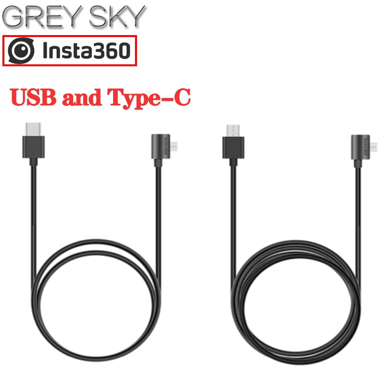 USB and Type-C Insta360 one x Bullet Time Insta360 ONE X селфи палка набор+ многофункциональная 360 Вращающаяся ручка набор аксессуаров - Цвет: USB and Type-C