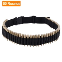 600d nylon tactical 50 rounds shell holder military cartridge bullet waist belt gauge ammo holder for hunting shooting cs game