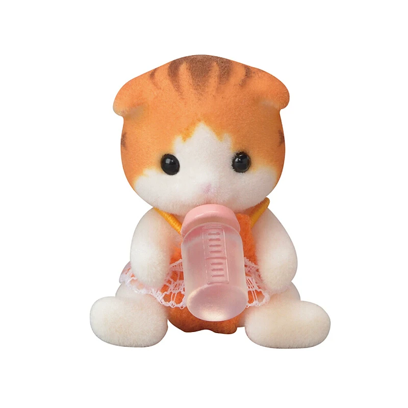 S01 Sylvanian Families кукольный домик пушистая кукла аксессуары клен кошка двойняшка
