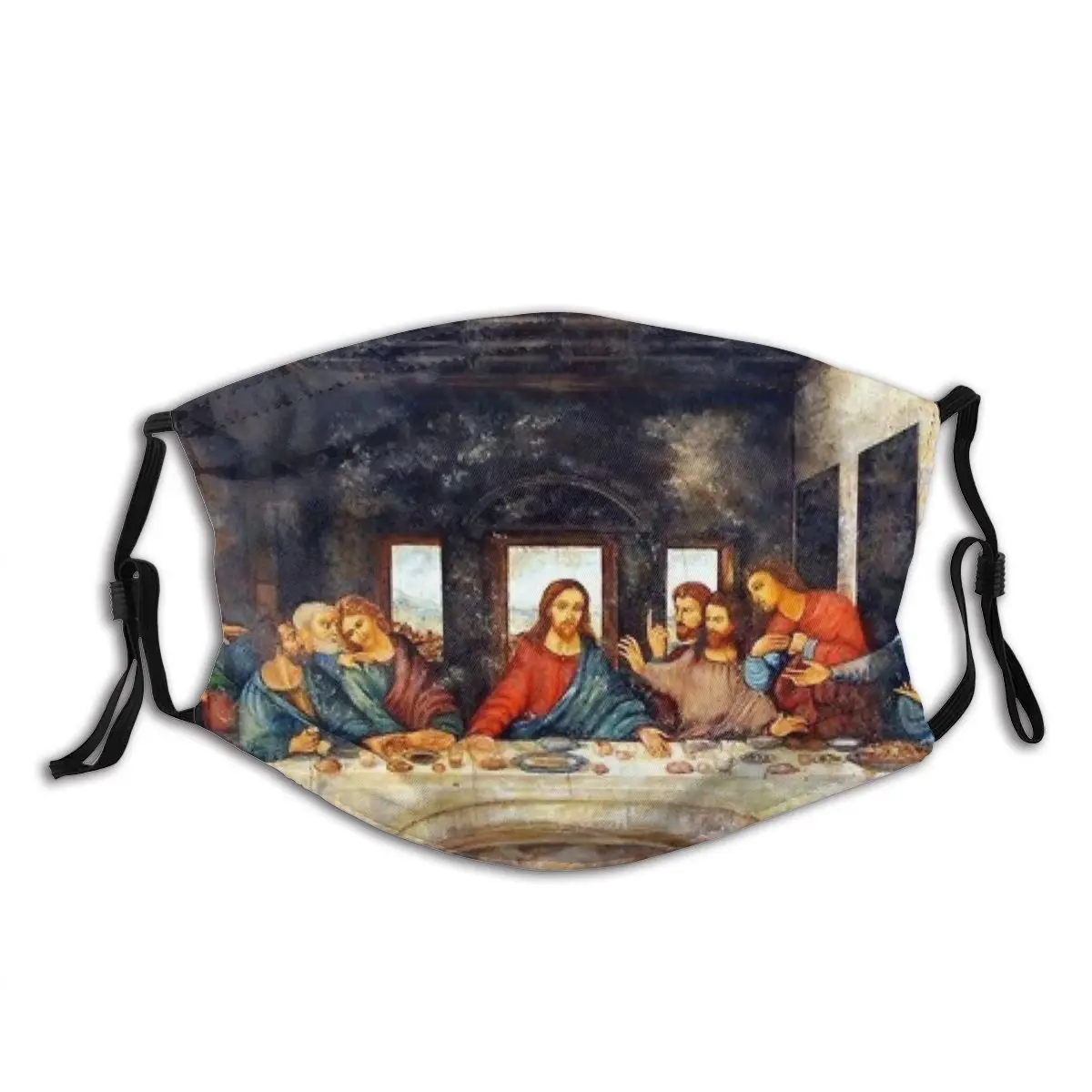 

Последний Ужин да Винчи не одноразовая маска для лица анти ветер уход за кожей лица маска от пыли с фильтрами ушной Защитная крышка респират...