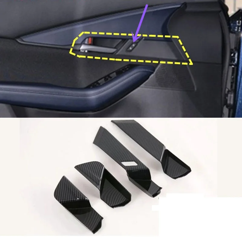 

For Mazda CX30 CX-30 LHD 2020 2021 Interior Door Handle Bowl Cover Trim Frame Door Bowl Sticker Panel Car Styling Accessories