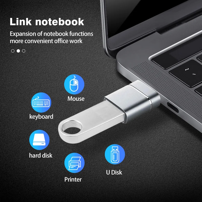 адаптер usb 3 на usb c otg для macbook samsung ноутбу