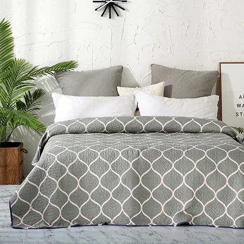 bedspread 6 Минималистичный стиль промытое шлифовальное покрывало 1 шт. набор Улучшенный полиэстер Фиби всесезонный Премиум покрывало король Queen78* 86" - Цвет: bedspread 6