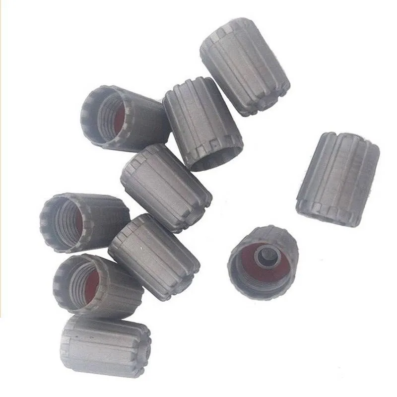 

With Gasket Tire Valve Stem Cap Gray Tire Valve Stem Tire Cap TPMS25306