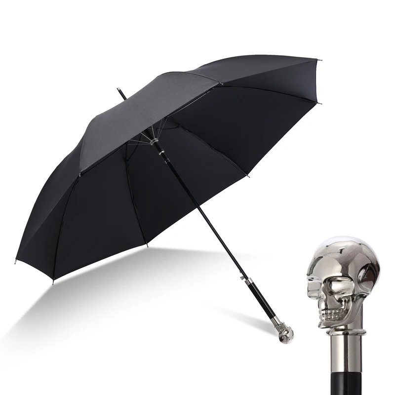 Online Ombrello Nero Manico Lungo Grande Antivento Business Adulto Moda Giapponese Ombrello Da Esterno Paraguas Mujer Rain Gear BD50UU