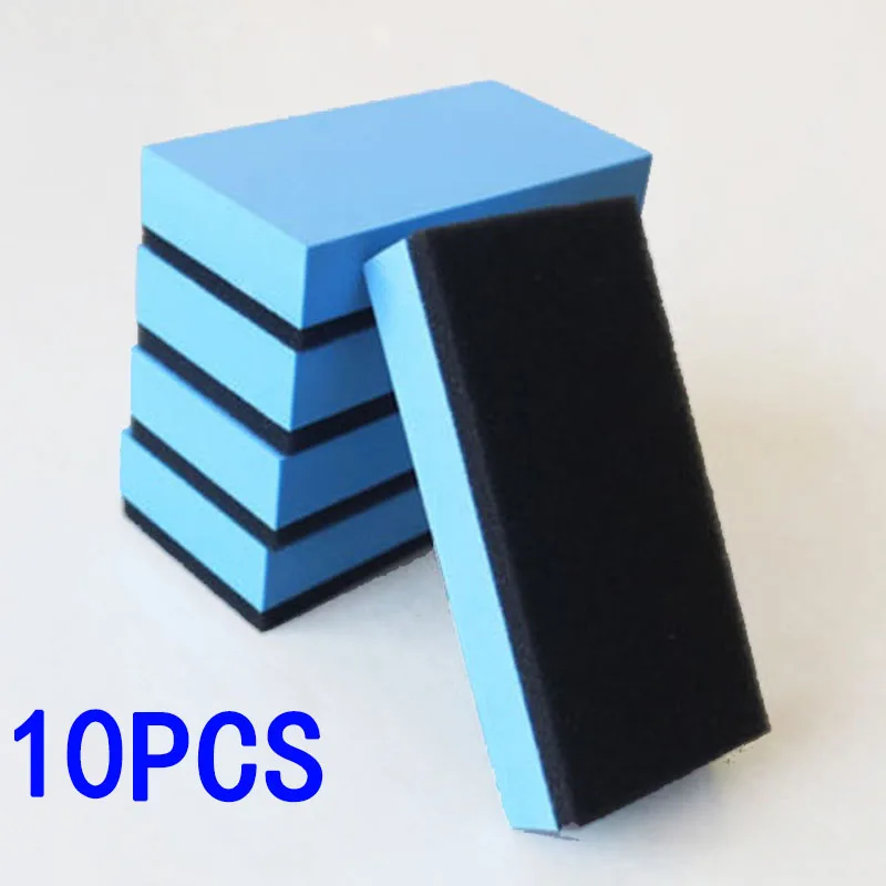 

10PC Ceramic Coating Sponges Glass Nano Polishing Pad Wax Coat Applicator Blue Car Wash Maintenance Paint Care Tools