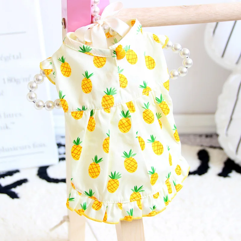 Летнее платье для кошек костюм маленьких и средних собак одежда чихуахуа