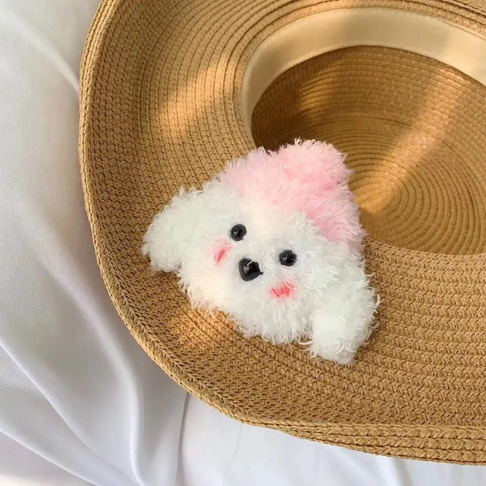 3D Cute Earphone Case for Airpods Case Cartoon Knitted plush Cover for Apple Airpods 2 Case Bear Teddy Dog Rabbit Earpods Case
