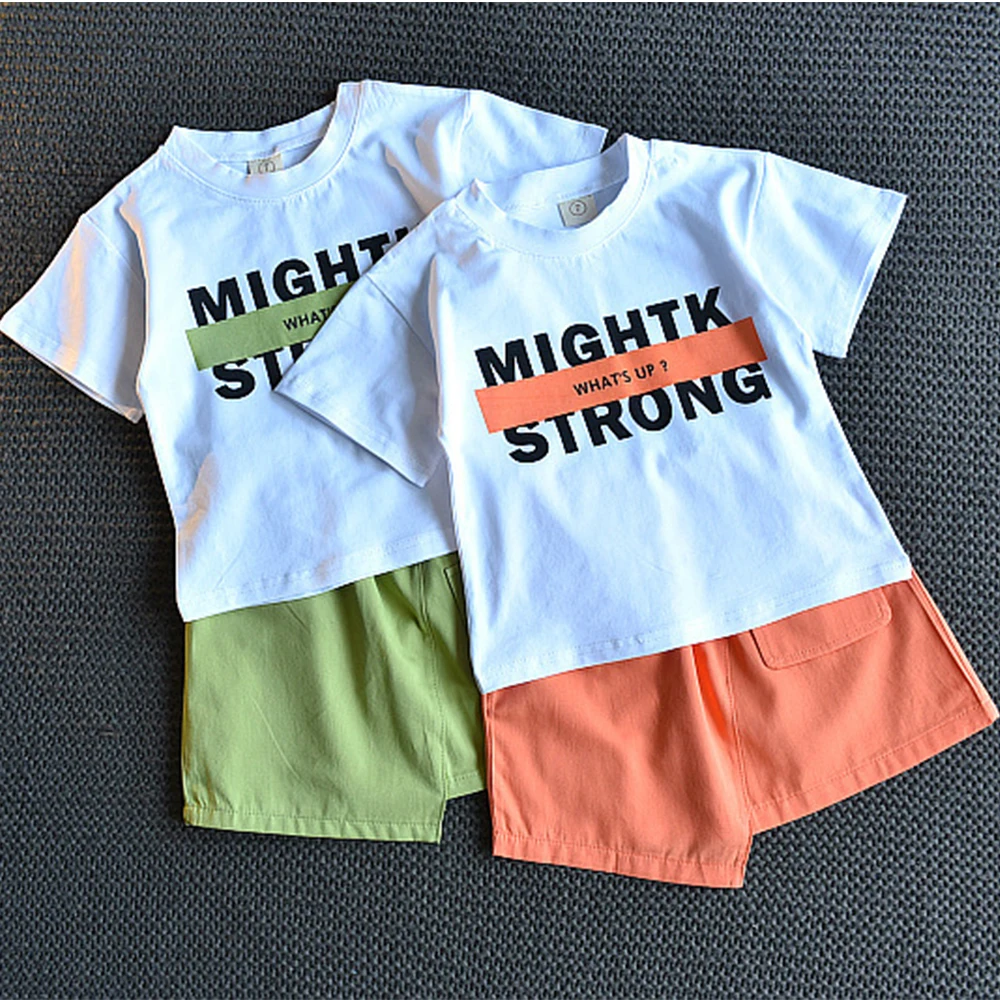 

Girl Sets Children Dresses Baby Clothe Summer Sets For Baby Girl Summer New Style Short Sleeved Body Shirt + Short Skirt Two Set