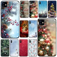 merry christmas tree phone case for iphone 11 12 mini pro xs max 8 7 6 6s plus x 5s se 2020 xr luxury brand shell funda