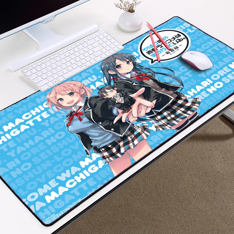Украсьте свой компьютер настольный большой коврик для мыши милые Аниме Девушки