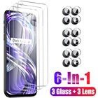 6 в 1, защита экрана из закаленного стекла для Realme 8i, защита объектива камеры на Realme 8 i 8Pro 8