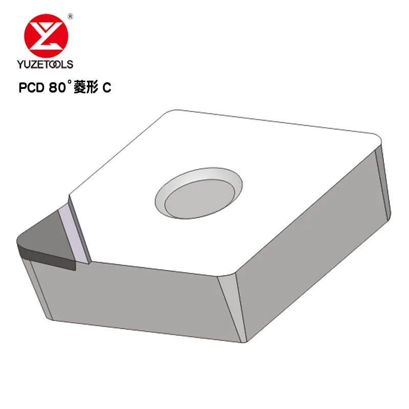 

CNC Lathe Tool Turning Boring Cutting 1PCS CNMG120402 PCD Carbide Diamond Tip Insert for Aluminum Copper Machining