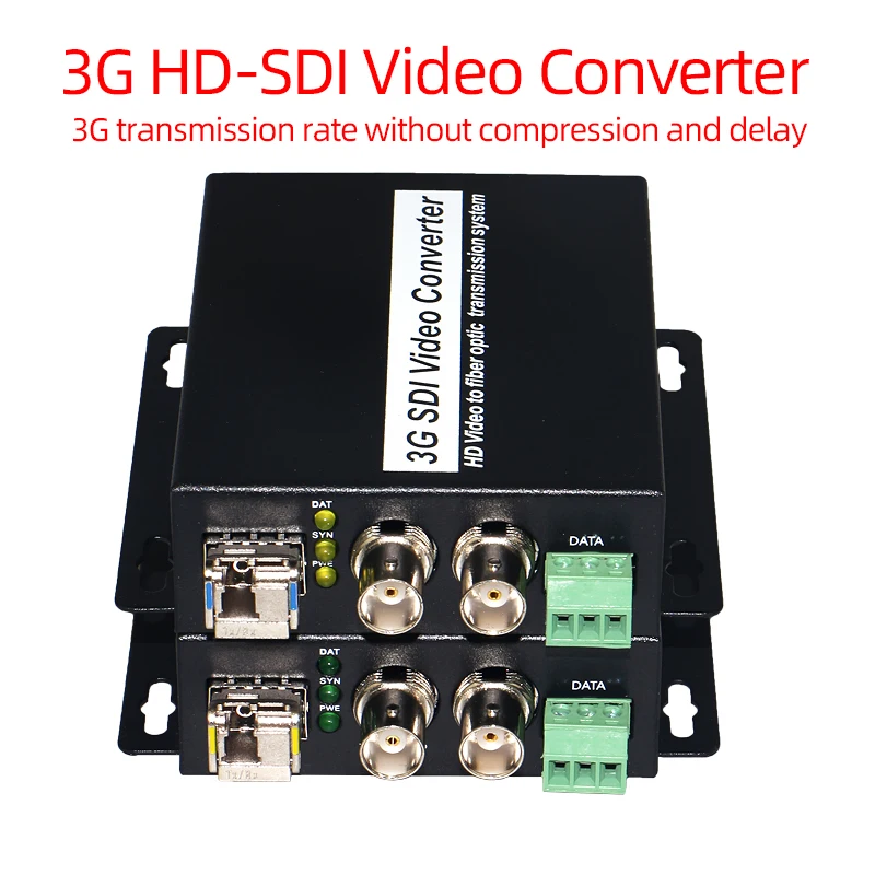 1-канальный 3g SDI в оптоволоконный конвертер с петлей-выходом и RS485, 3g SDI по оптоволоконным медиаконвертерам поддерживает 1080P и цифровое кино