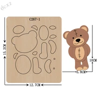 new bear wooden die scrapbooking c 267 1 cutting dies for common die cutting machines on the market