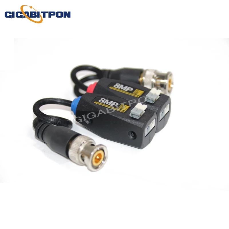 

8MP CCTV видео HD пассивный балун Сращивание трансивера прессового типа подходит для 4K AHD CVI TVI аналоговой камеры