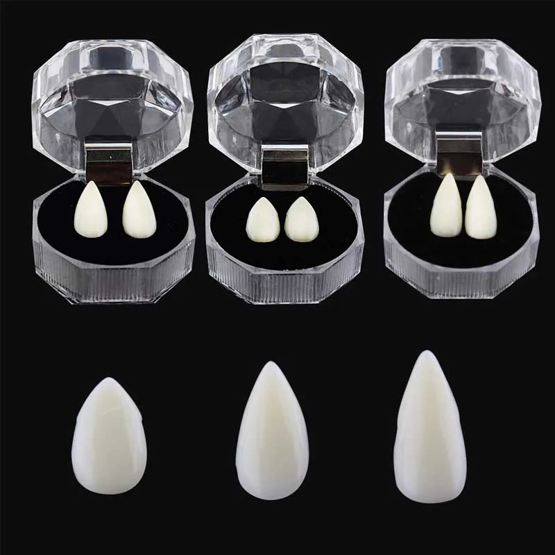 2 шт. клыки для зубов вампира реквизит косплея на Хэллоуин костюм вечерние