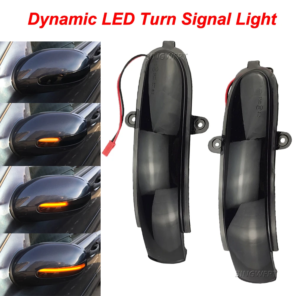 

Dynamic LED Blinker Side Mirror Marker Turn Signal Light Lamp For Mercedes Benz C Class W203 S203 CL203 EOS Beetle 2001-2007