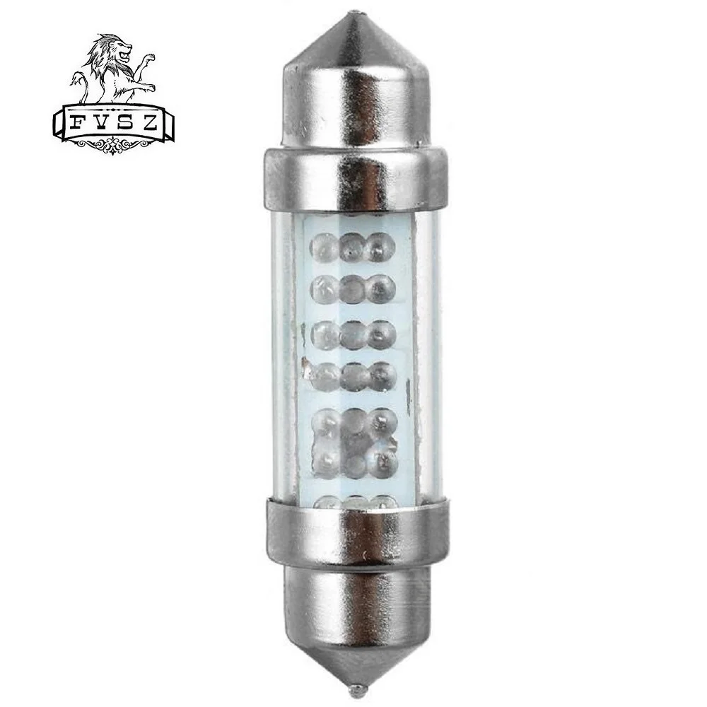 2 шт. авто Интерьер лампы Festoon 41mm Led C5W C10W 6 SMD светильник излучающий диод из белого