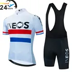 2021 INEOS Pro Team летний спортивный комплект для велоспорта велосипедная дышащая мужская футболка с коротким рукавом рубашка велосипед велотрусы гелевая Подушка 19D