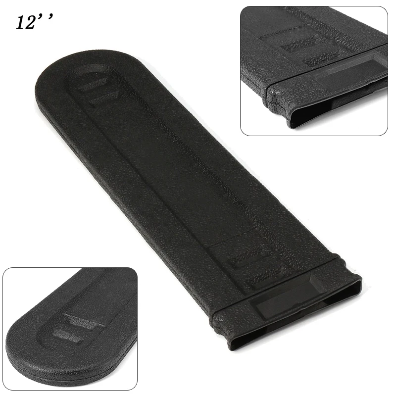 

30cm Chainsaw Bar Cover Black Plastic Chainsaw Universal Scabbard Guide Bar Protect Cover For 12" Saw