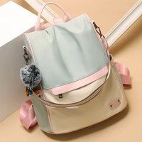 mtong fashion girl shoulder bag pu leather womens backpack daily large capacity travel bags college designer style schoolbag