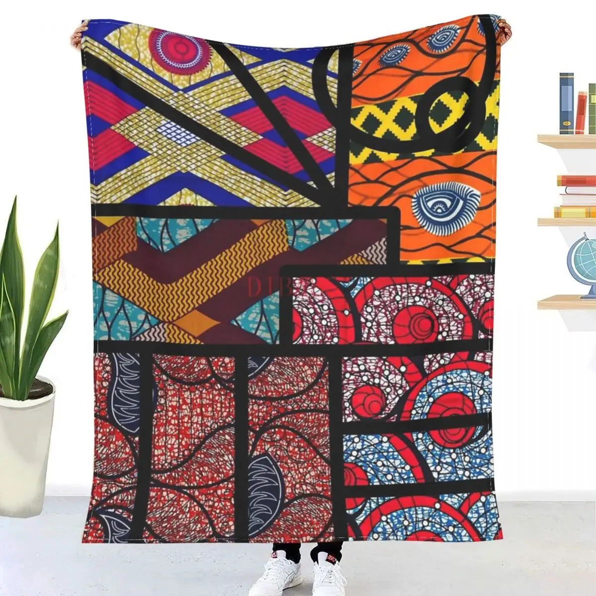 

African Print 3D Printed Flannel Throw Blanket Bedspread Sofa blankets