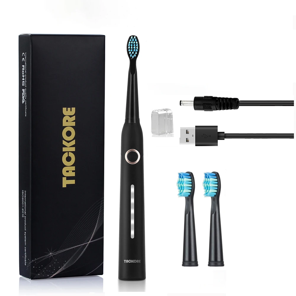 

Ультразвуковая электрическая зубная щетка, 5 режимов, зарядка по USB