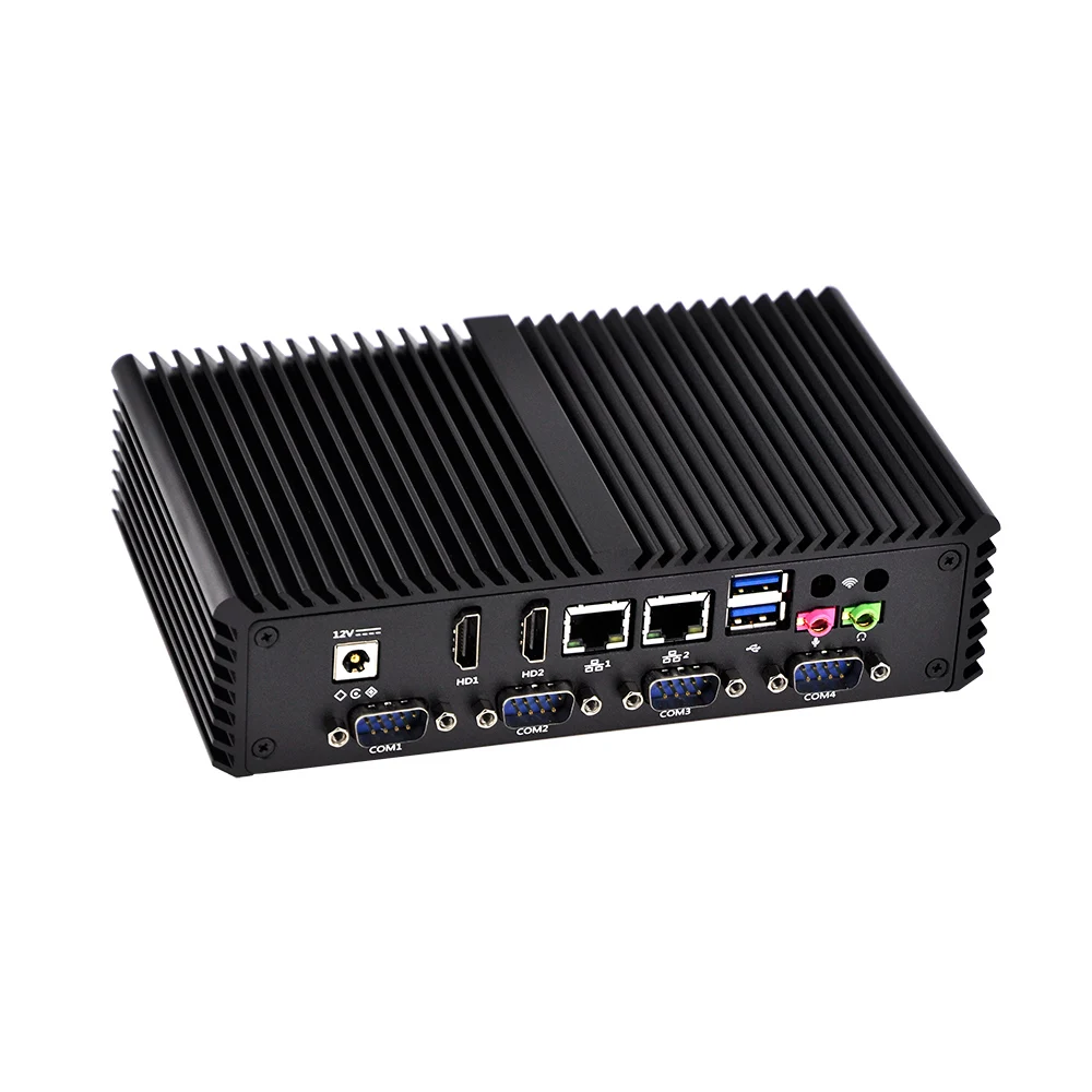 Новый Pos компьютер linux без вентилятора с портом ubuntu 6 Com Core I3 I5 I7 Q300P AES NI X86 мини ПК