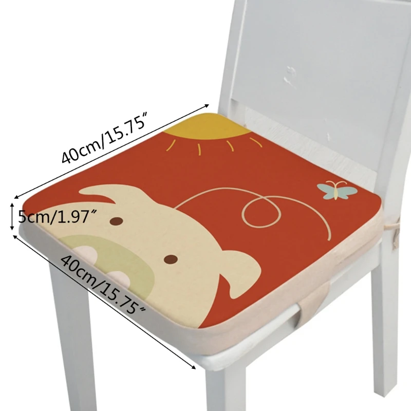 

40x40x5cm Toddler Cartoon Animal High Chair Seat Booster Baby Increasing Cushion