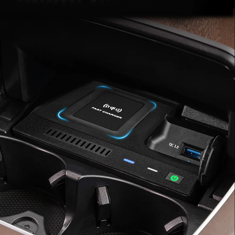 

Car QI Charger Pad For Benz C GLC Class AMG W205 X253 Practical Durable