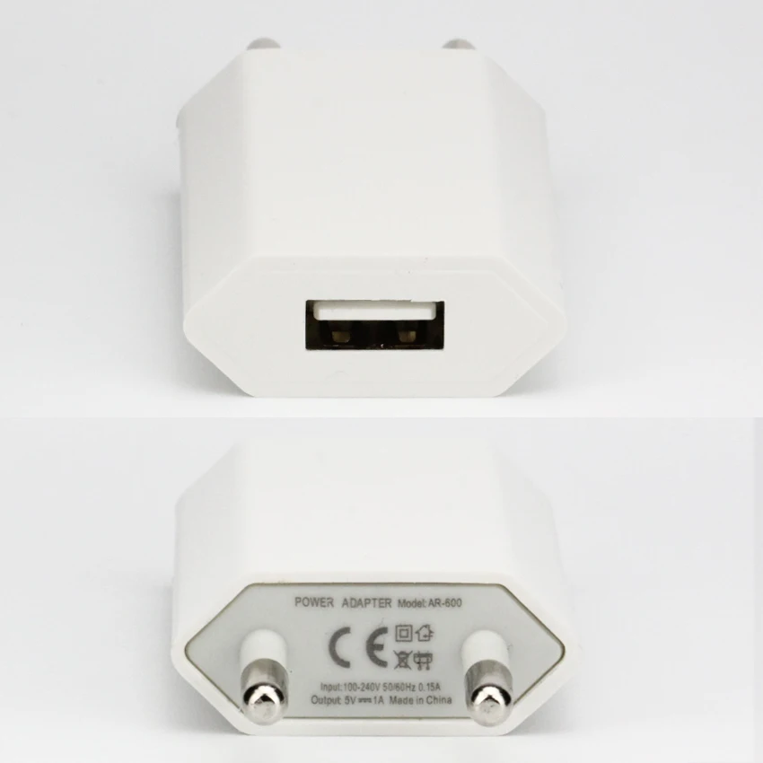 

5V 1A USB Charger Mobile Phone EU Charger Plug Travel Wall Power Travel Adapter for IPhone IPad Samsung Xiaomi Phone 100pcs