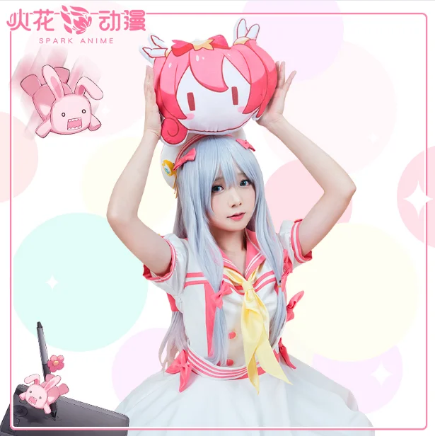 

Горячее Аниме Косплей Мачу шоджо платье мягкий девушка играть песню костюм косплей костюм