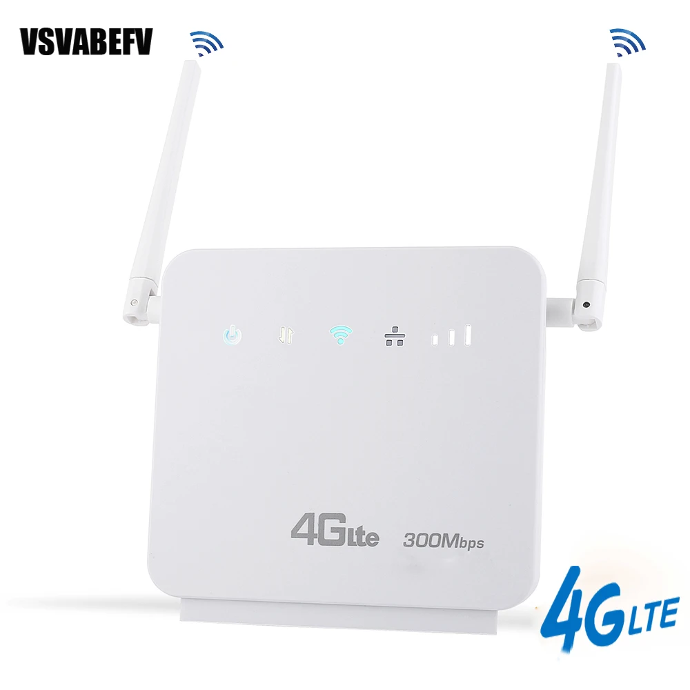 

150Mbps 4G Wifi Router Unlocked 3G/ 4G LTE SIM Router Wireless CPE Mobile Routers Support 32 Users with RJ45 LAN Port