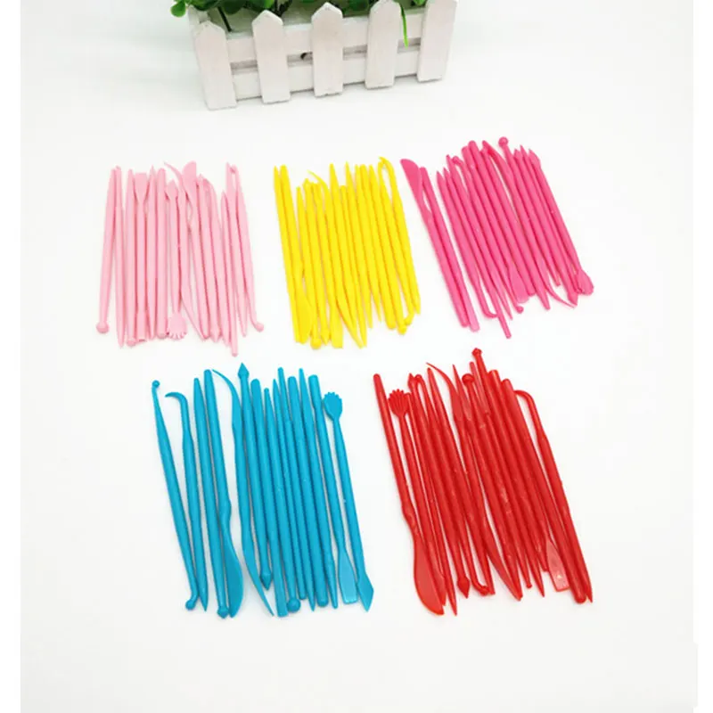 

14pcs/set Plastic Clay Sculpting Set Cake Decorating Tools Set for Shaping Clay Playdough Tools Toys Polymer Modeling Clay Tools