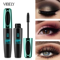 4d silk fiber lash mascara waterproof long lasting eyelashes extension lengthening curling mascara black female makeup cosmetic