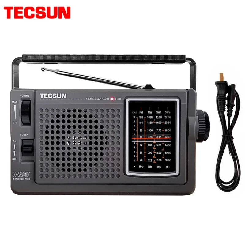 

Радиоприемник Tecsun R-304 R-304P, портативный Радиоприемник DSP, FM-радио, Высокочувствительный радиоприемник, Прямая поставка