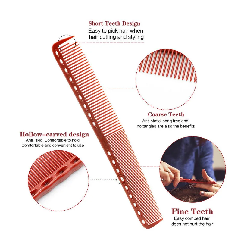 Профессиональная расческа для стрижки волос 6 шт./компл. набор антистатических