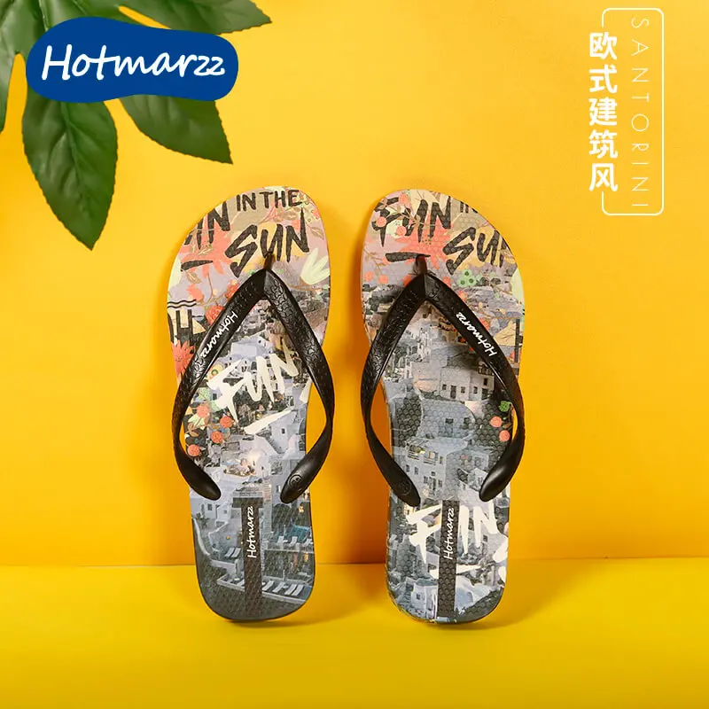 

Hotmarzz New Non-slip Men's Flip Flops Summer Wear Beach Shoes